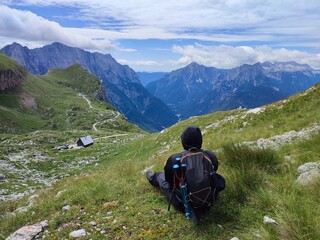 Mangart Mountain, Triglav National Park, Julian Alps, Slovenia
