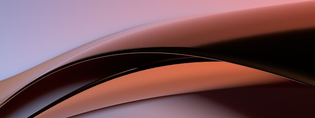 A background of a bronze metallic Elegant and Modern 3D Rendering image that expresses nuances and individuality with luxurious Bezier curves in modern art