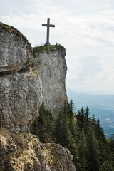 Fototapeta premium Majestic View of Cross du Nivolet, Savoie, France