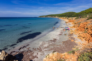 Binigaus beach in Menorca (Spain)