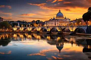 Plexiglas foto achterwand Vatican City in Rome Italy travel destination picture © 4kclips