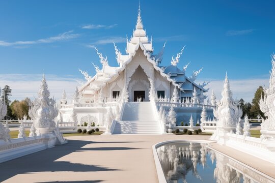 Wat Rong Khun White Temple in Thailand travel destination picture