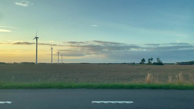 wind turbines in the field of &Ouml;desh&ouml;g Sweden