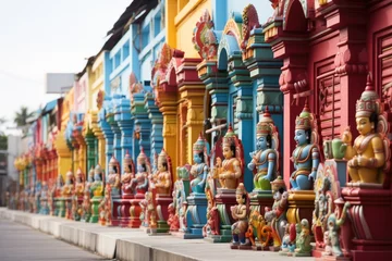Outdoor-Kissen Little India in Singapore travel destination picture © 4kclips
