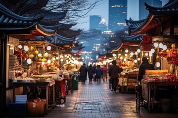 Namdaemun Market in Seoul South Korea picture - obrazy, fototapety, plakaty