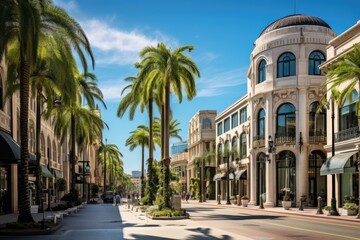 Rodeo Drive in Los Angeles California travel destination picture - 632357153