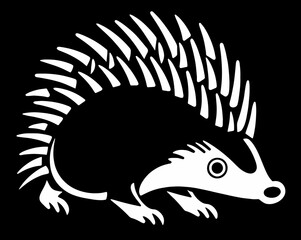 Hedgehog wolverine wildlife forest field