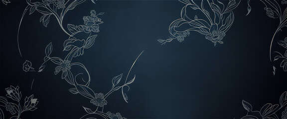 レトロな花模様のデザイン　 ジェネレーティブ AI