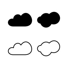 Cloud icon vector. cloud data. cloud services