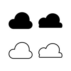 Cloud icon vector. cloud data. cloud services