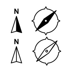 Compass icon vector. navigation icon