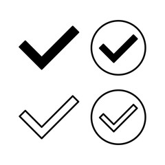 check icon vector. check mark icon. check list button icon.