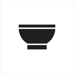 bowl vector icon line template