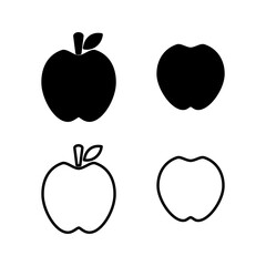 Apple icon vector. apple symbol