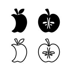 Apple icon vector. apple symbol