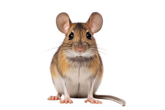 African Striped Grass Mouse isolated on transparent background.
