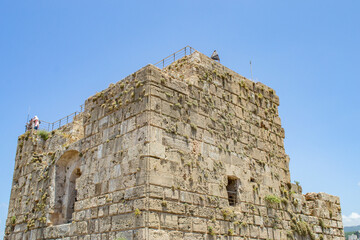 Phoenician ruins byblos lebanon old castle coast meditteranean 