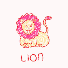 illustration of a lion