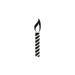 Candle icon. Vector illustration. Eps 10.