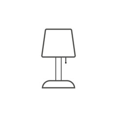 Table lamp icon. Vector illustration. Eps 10.