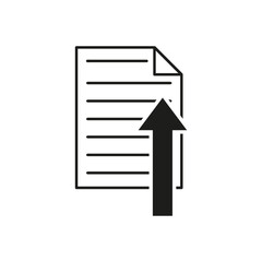 File upload icon. Vector illustration. Eps 10.