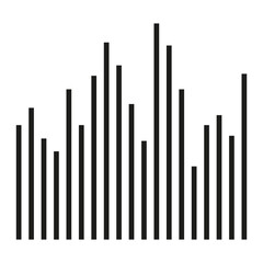 Graph bar graph icon. Vector illustration. Eps 10.