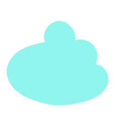 Blue Blob Cloud Abstract Shapes Vectors 