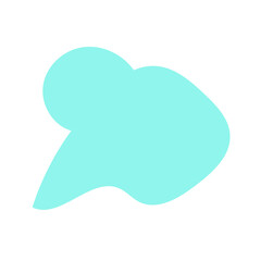 Blue Blob Cloud Abstract Shapes Vectors 