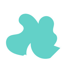 Blue Blob Cloud Abstract Shapes Vectors 