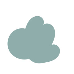 Blue Blob Cloud Abstract Shapes Vectors 