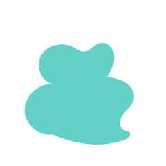Blue Blob Cloud Abstract Shapes Vectors 
