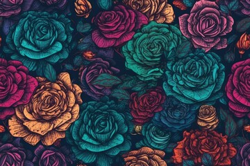 backdrop fabric with an abstract pattern. Generative AI