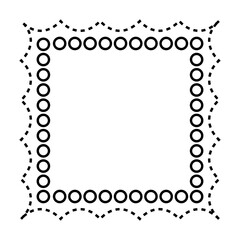 cute doodle frame shape design