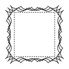 cute doodle frame shape design