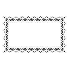 cute doodle frame shape design