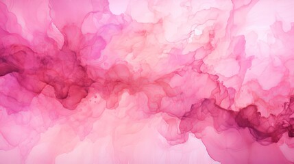 Pink ink texture watercolor background, abstract