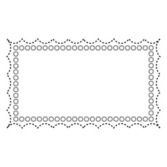 cute doodle frame shape design