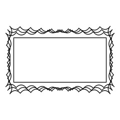 cute doodle frame shape design