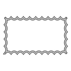cute doodle frame shape design