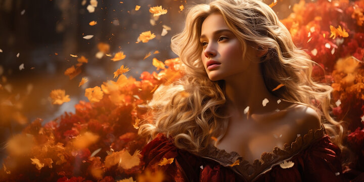 Vibrant Autumn Colors in Artistic Composition