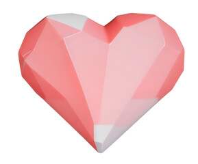 pink heart, generative ai