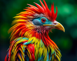Colorful Parrot with Patterned Feather A CloseUp of Natures Beauty AI Generative