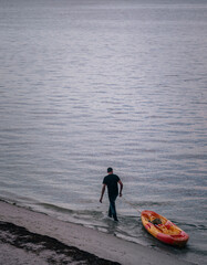 person on the boat emigration Cubans miami 