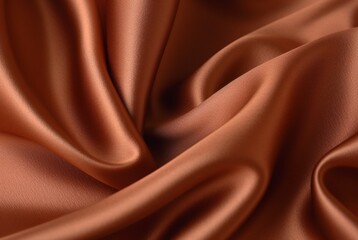 Fototapeta premium Luxury fabric abstract brown background or fluid waves of grunge silk texture velvet satin or luxury. generative ai