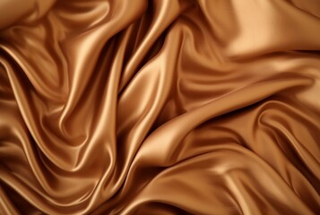 Fototapeta premium Luxury fabric abstract brown background or fluid waves of grunge silk texture velvet satin or luxury. generative ai