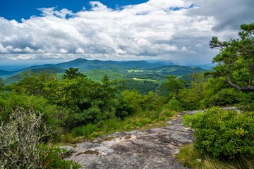 An overlooking view in North Carolina, Highlands