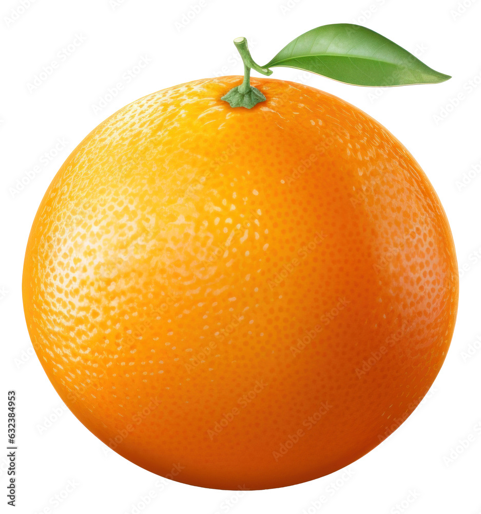 Wall mural navel orange isolated.