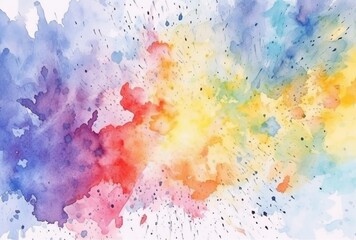colorful watercolor isolated white background. generative aii