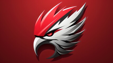 eagle red head logo