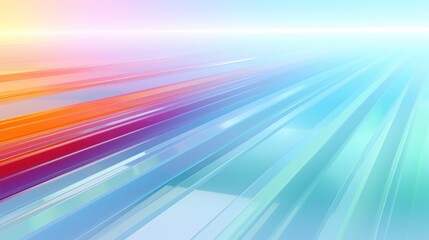 Colorful lines with vanishing point. Abstract wallpaper - obrazy, fototapety, plakaty
